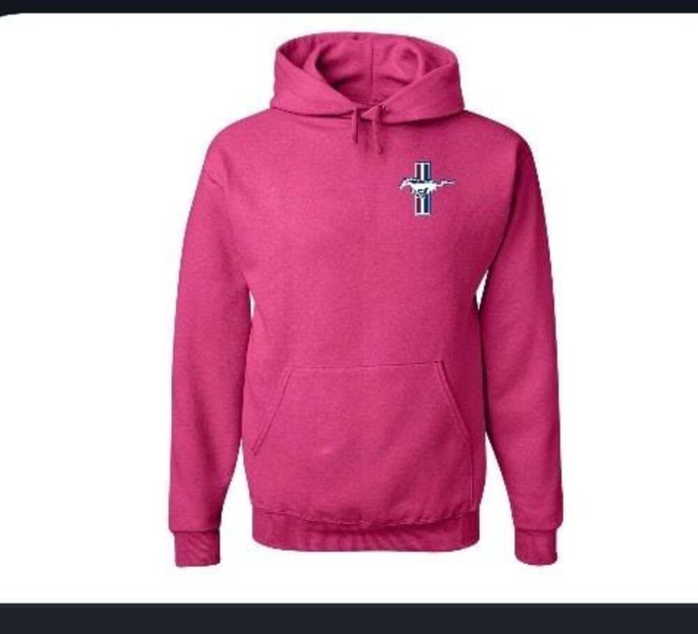 Ford Mustang Logo Pullover Hoodie Size M